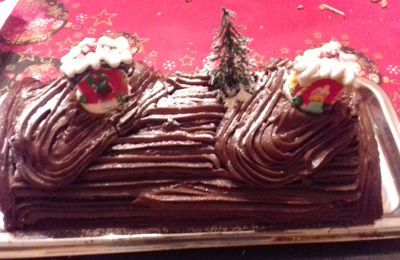 Buche de Noël chocolat marrons