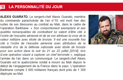 En honneur  à notre Armée...