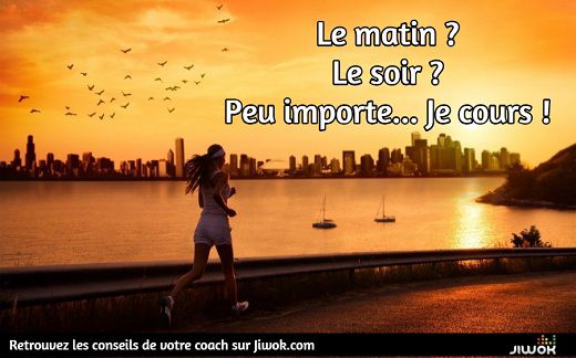 Courir le soir pour maigrir