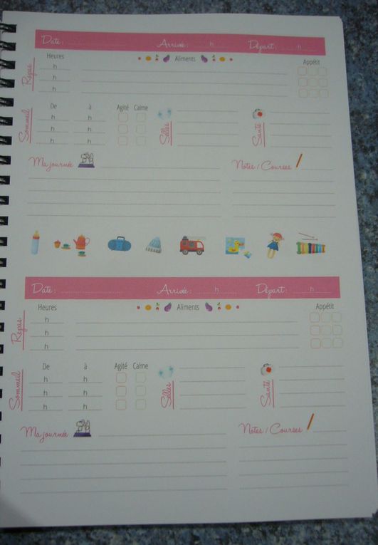 Mon carnet de liaison Babynote, un indispensable pour assistante Maternelle, crèche, baby sitter !