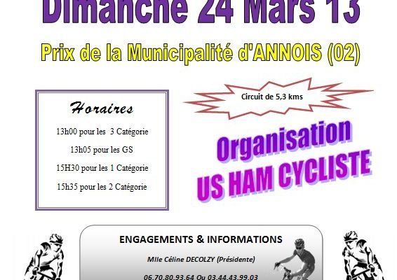 course d'ANNOIS - 24/03/13