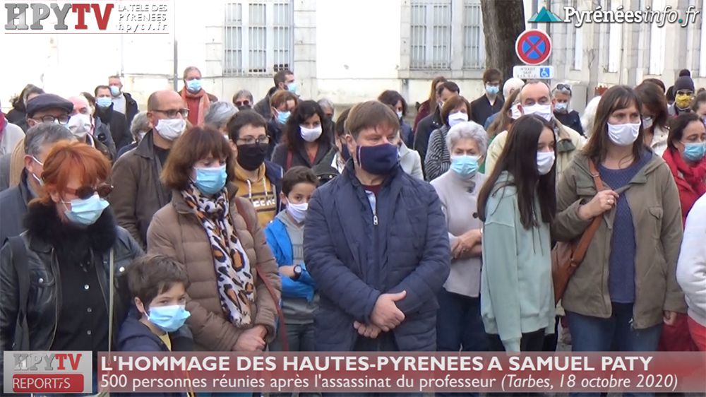 L'hommage de Tarbes à Samuel Paty