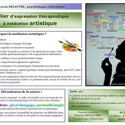 Atelier d'expression thérapeutique à médiation artistique