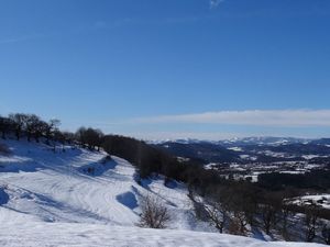 Vue en direction de Vernoux depuis La Justice : quel bel enneigement ... 