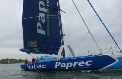 La sortie avec le bateau VIRBAC-PAPREC de JP Dick