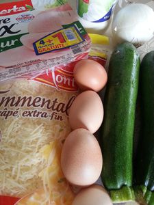 Gratin de courgettes au jambon