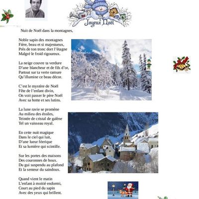 Les poèmes de Marc Benredjem (39) Nuit de Noël dans les montagnes