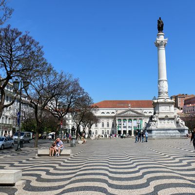 Colonne Don Pedro IV, place du Rossio (Lisbonne)