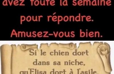 Devinette et jeux de mots 