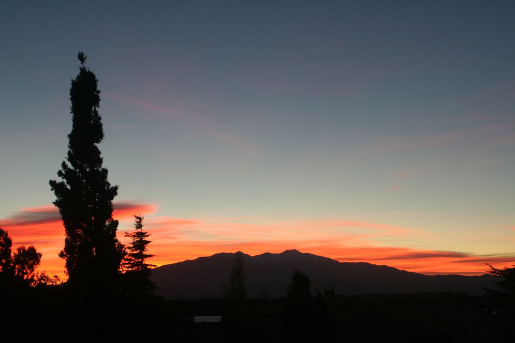 Le Canigou vu de ma fenêtre en hiver. ©Bernard Revel