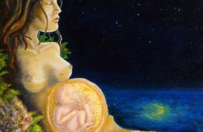 Peinture à l'huile "La terre, notre mère"