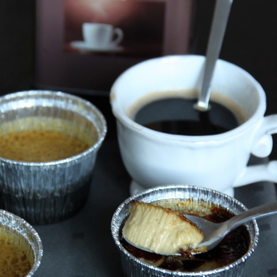 Crème brûlée au café