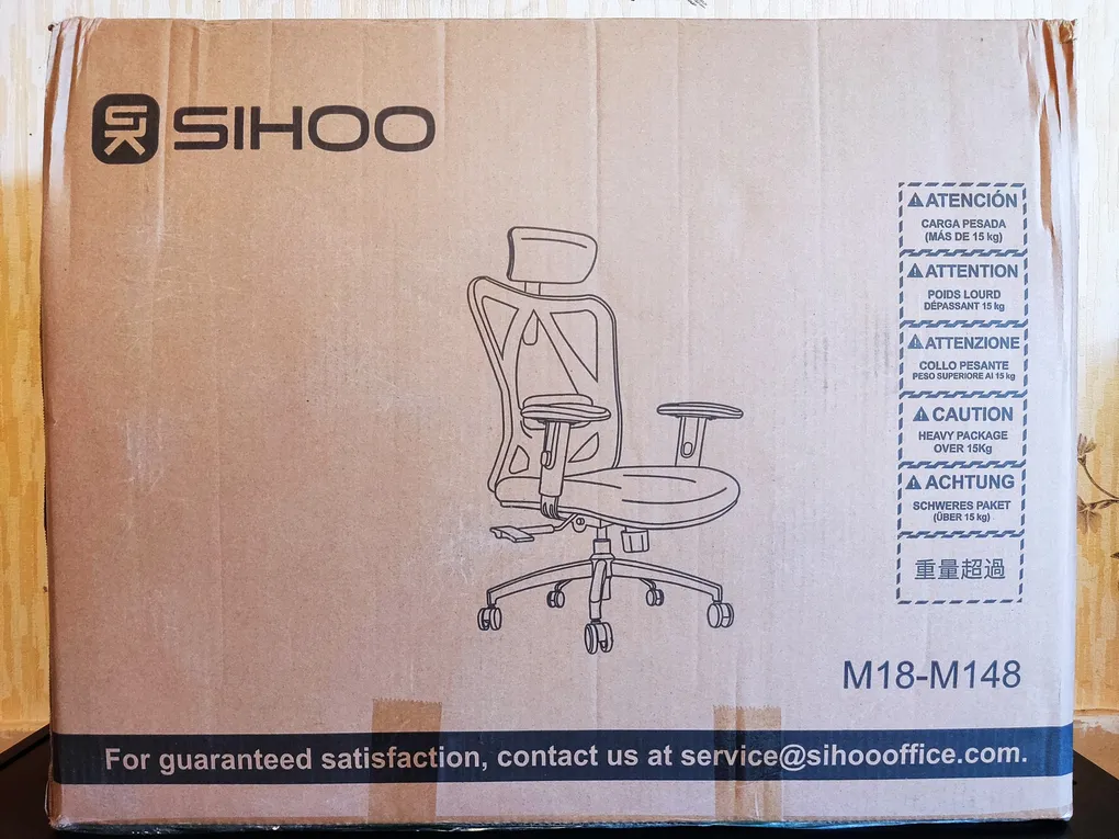 unboxing du fauteuil de bureau SIHOO M18 @ Tests et Bons Plans