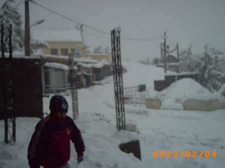 souvenir de la tempête de neige en février 2012 a Tifra