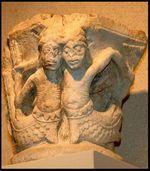 Deux Sirènes offertes, Abbaye de Déols, Musée de Châteauroux