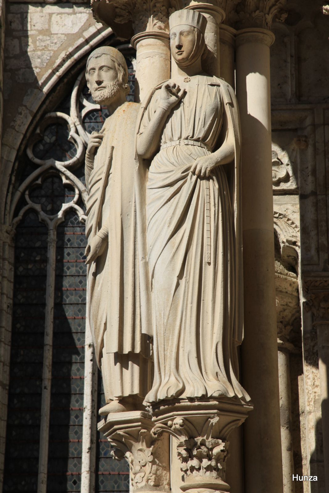 Détail du portail nord de la cathédrale de Chartres