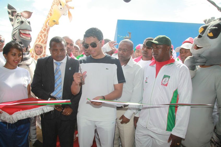 Inauguration du Kianja (Stade) Makis de Madagascar, à Andohatapenaka, par le Président Andry Rajoelina. 2ème partie. Photos: Harilala Randrianarison