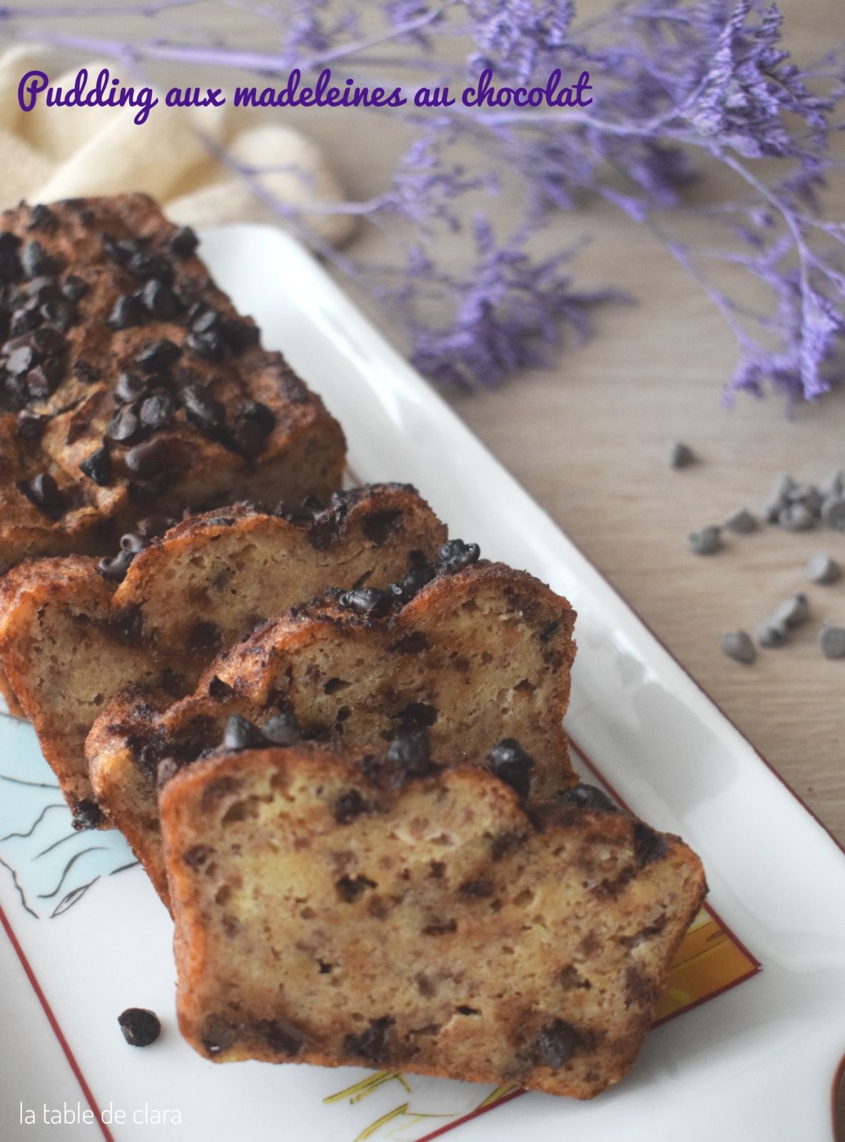 Pudding madeleines chocolat