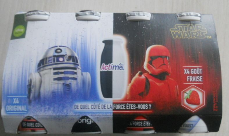 Star Wars arrive sur les Actimels Danone