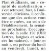 La Rep du Centre, Berry républicain, Echo Républicain (6-9/4/18) : Filtrage, blocage, débats : que va-t-il se passer à l'université d'Orléans à partir de lundi ?