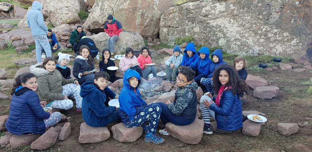 Moments de vie au bivouac avec Zitouna et pendant la rando