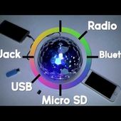 BOULE DISCO MOBILE BLUETOOTH 12W - [PEARLTV.FR]