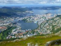 Zum Nordkap mit der Mein Schiff 1 - 2.)  erster Seetag und die Stadt Bergen