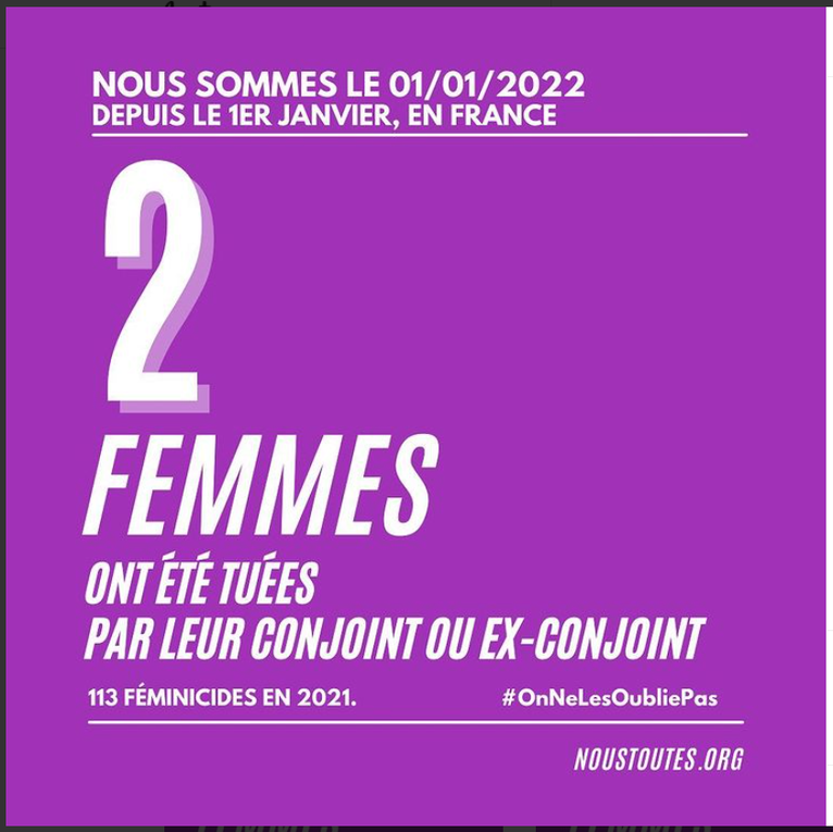 30 EME  FEMINICIDES  DEPUIS LE  DEBUT  DE L ANNEEE 2022 