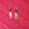 Boucles d'oreilles poissons bleus