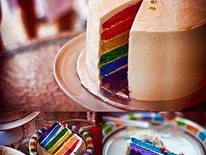 Rainbow cakes