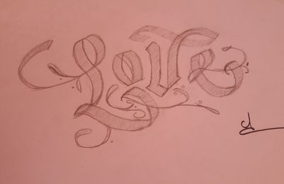 écriture LOVE (dessin)