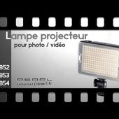 LAMPE PROJECTEUR PHOTO VIDEO LED - [PEARLTV.FR]