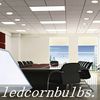 LED panel light bloom in a business meeting
