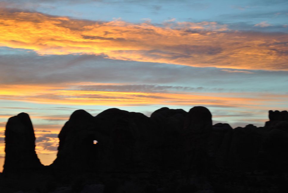 Ballade du lever au coucher du soleil à Arches National Park