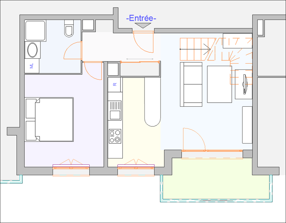 Album - Travaux personnels, création d'un immeuble + appartements.