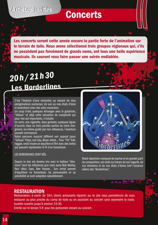 Programme de La Madone 2017