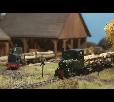 Le module HO de Laurent Vandermotte pendant l'exposition «Modelspoor 2018» à Louvain, Belgique