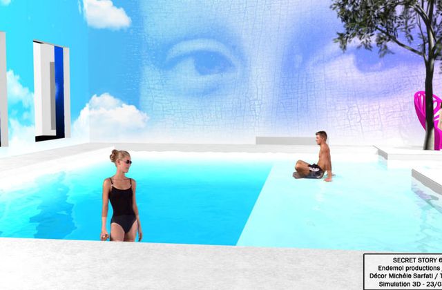 Secret story 6 : photo de la piscine (plan 3D).