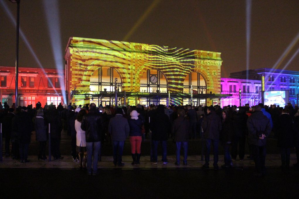 Inauguration du parvis de la gare de Saint-Quentin.