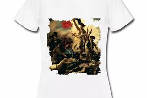 T shirt blanc pour femmes de la Révolution française