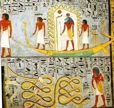 Apophis dans l'iconographie égyptienne est voué à la défaite et à la mutilation.