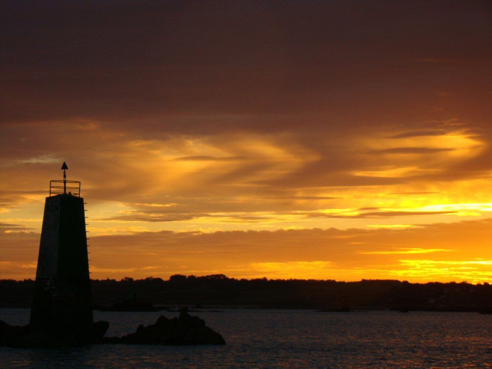 Levers de soleil en Baie de Morlaix.