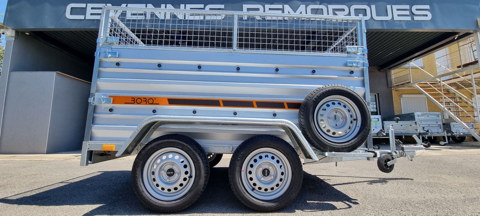 REMORQUE double essieux française 2 essieux 750KG chassis soud - RAS84 :  Remorques Attelages Sud 84