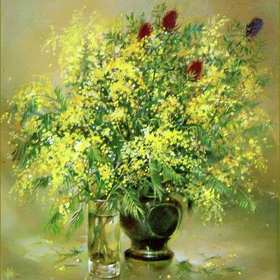 Les fleurs par les grands peintres - Valentina Ragsdale - mimosa