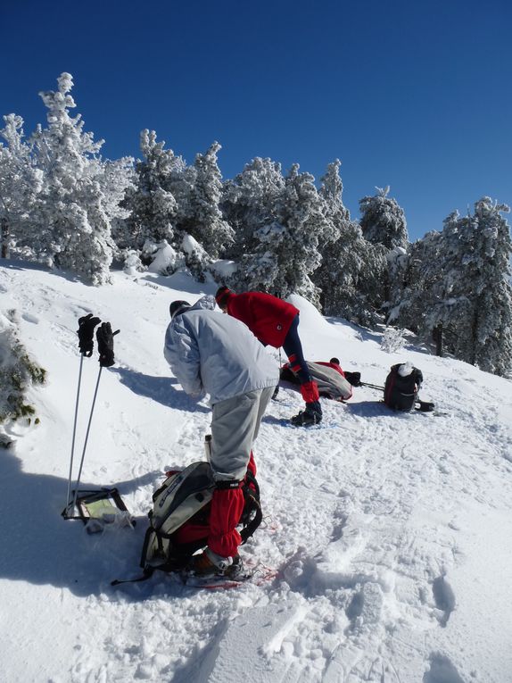 Album - Le Ventoux sous la neige. Photos de Hubert, Bernard et...ma pomme.