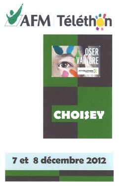 07 et 08/12/12 : Téléthon à Choisey