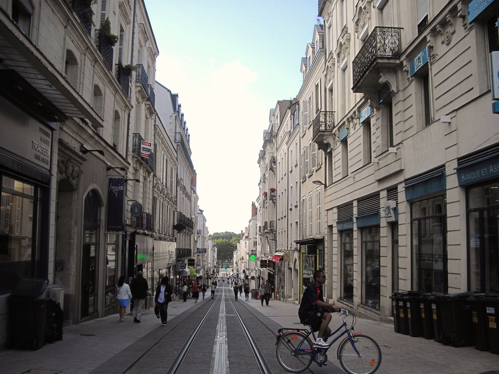 La rue de la Roë à Angers et quelques rues avoisinantes.