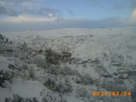 souvenir de la tempête de neige en février 2012 a Tifra