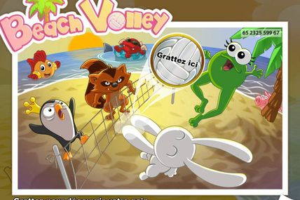 Amusez-vous avec Beach Volley, un jeu de grattage que vous propose Prizee