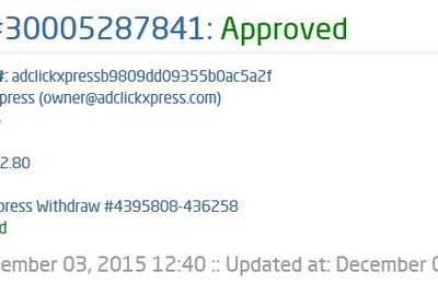 My payment proof from ACX